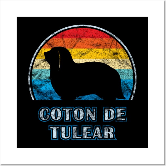 Coton de Tulear Vintage Design Dog Wall Art by millersye